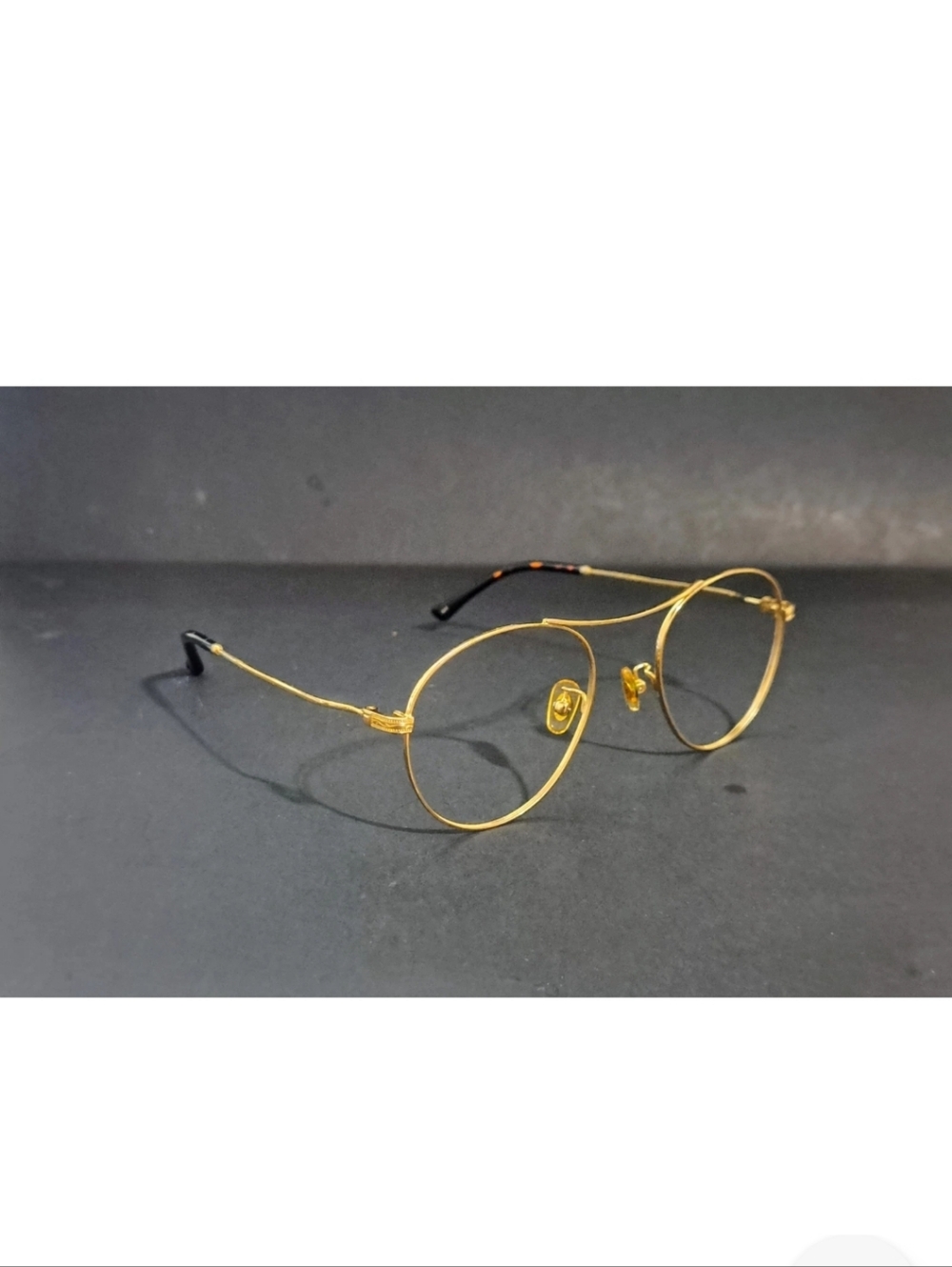 Mujosh MJ 1000061 Eyeglass Frame Aviator Gold  Unisex